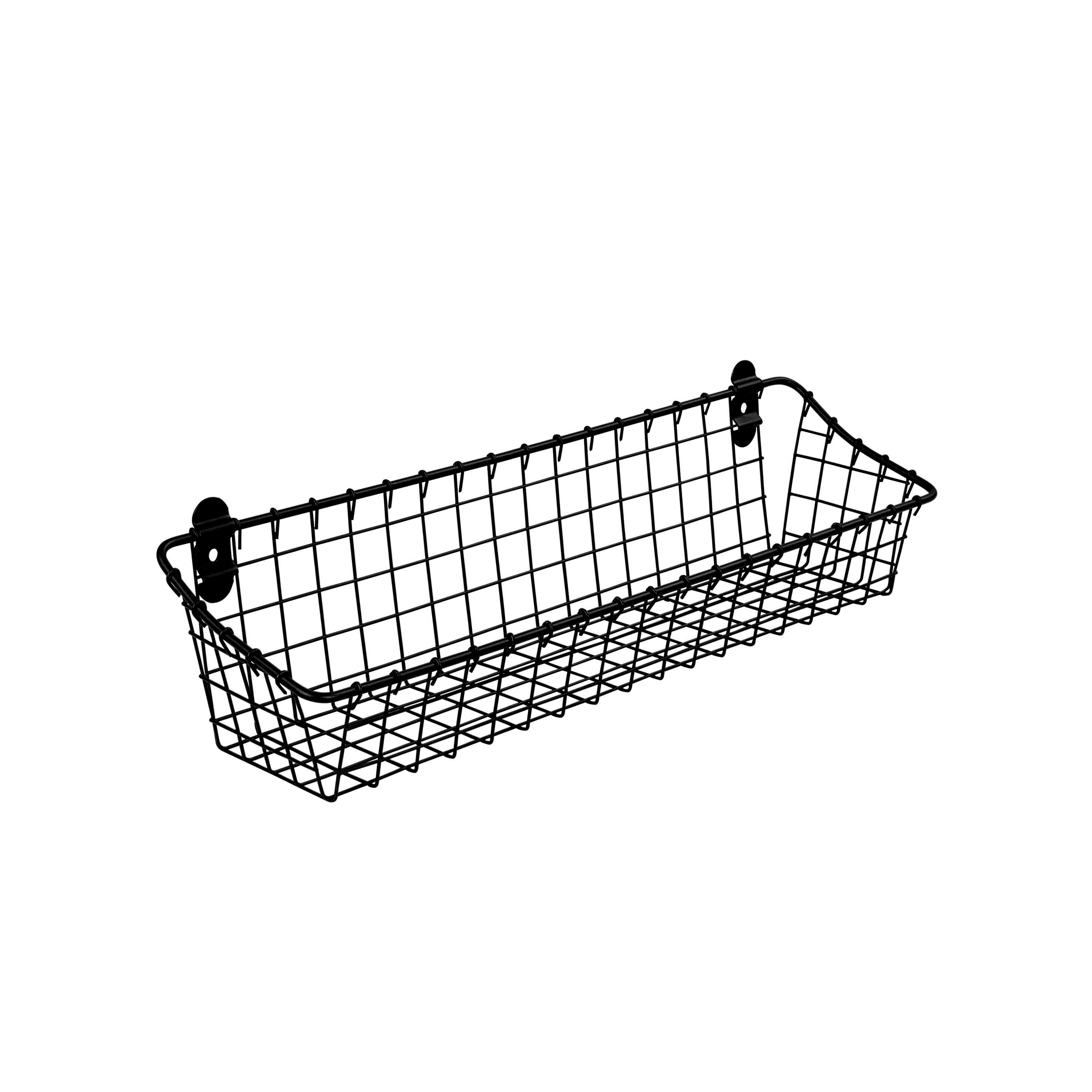 Vintage Living Wall Mount Storage Basket Large Spectrum