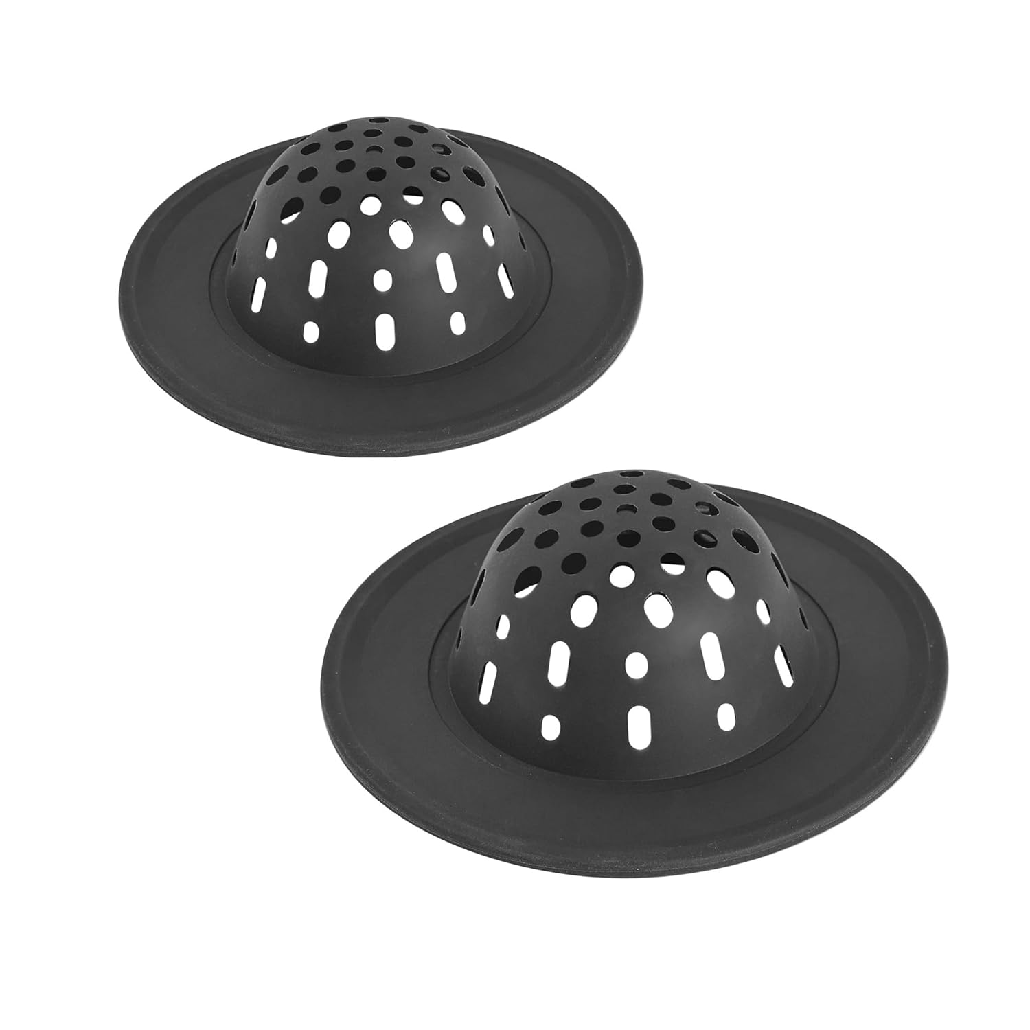 Silicone Sink Strainer - Set of 2 Spectrum Black