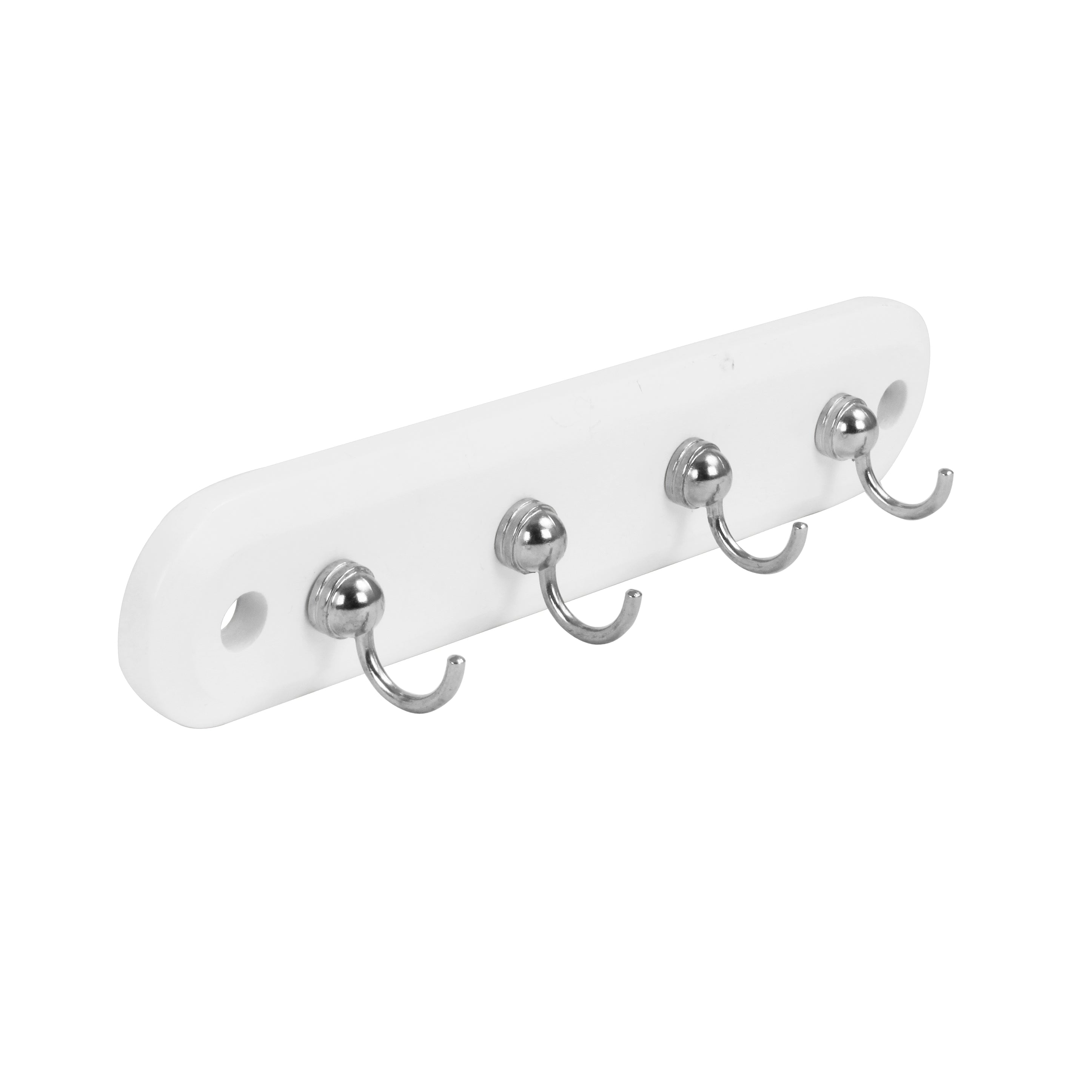 Key Rack 4 Hooks Spectrum White/Chrome