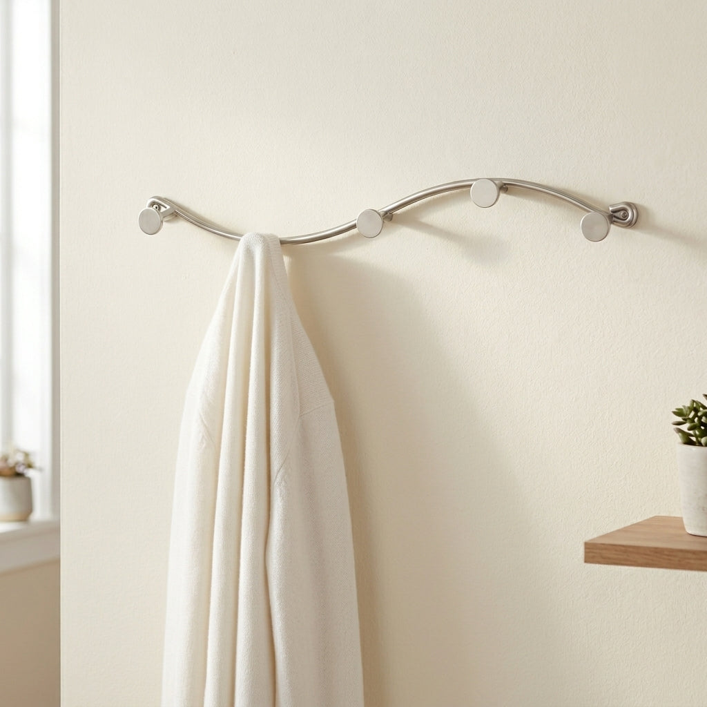 Wall Mount Sweep Rack 5 Hooks Spectrum