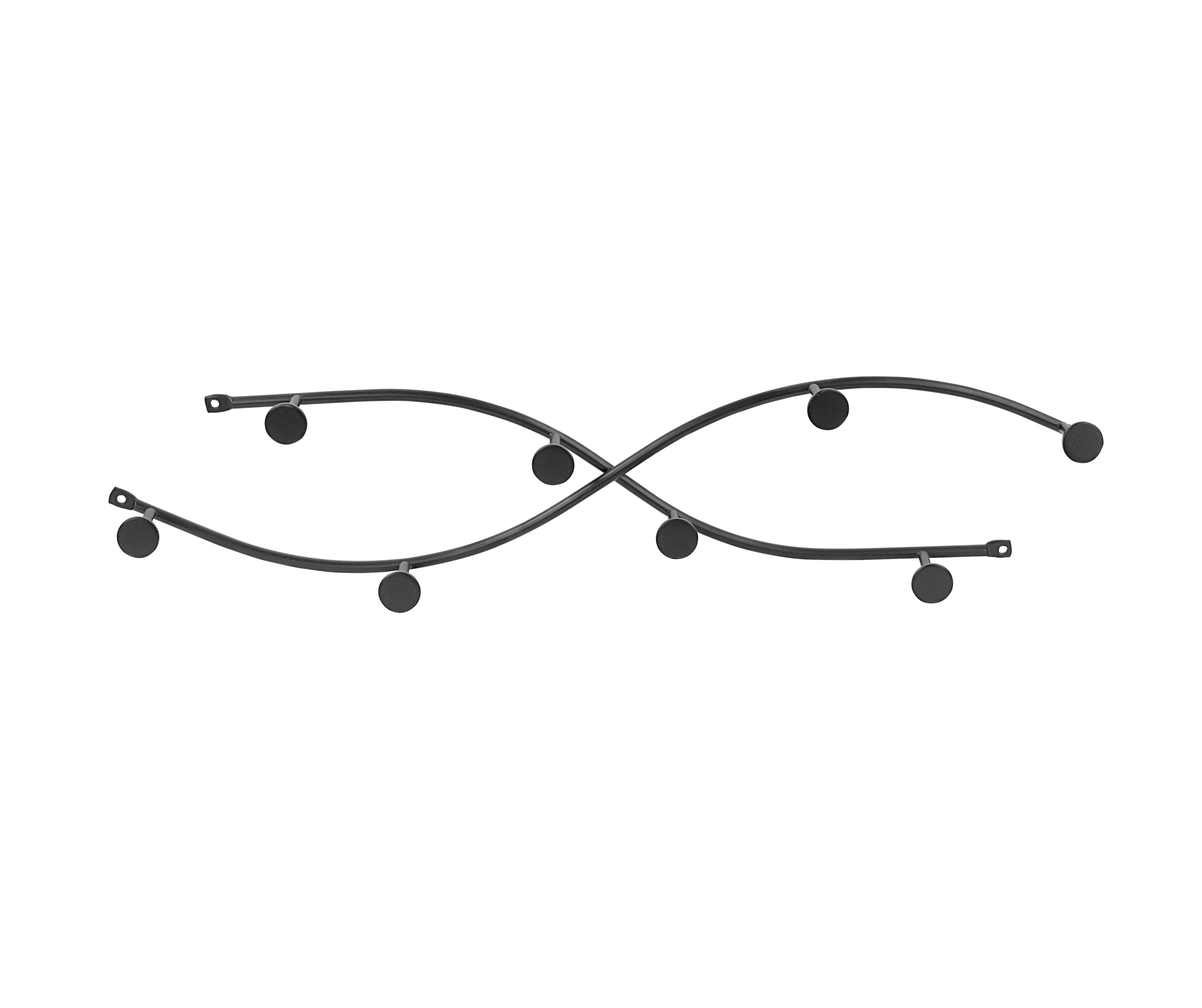 Wall Mount Sweep Rack 8 Hooks Spectrum