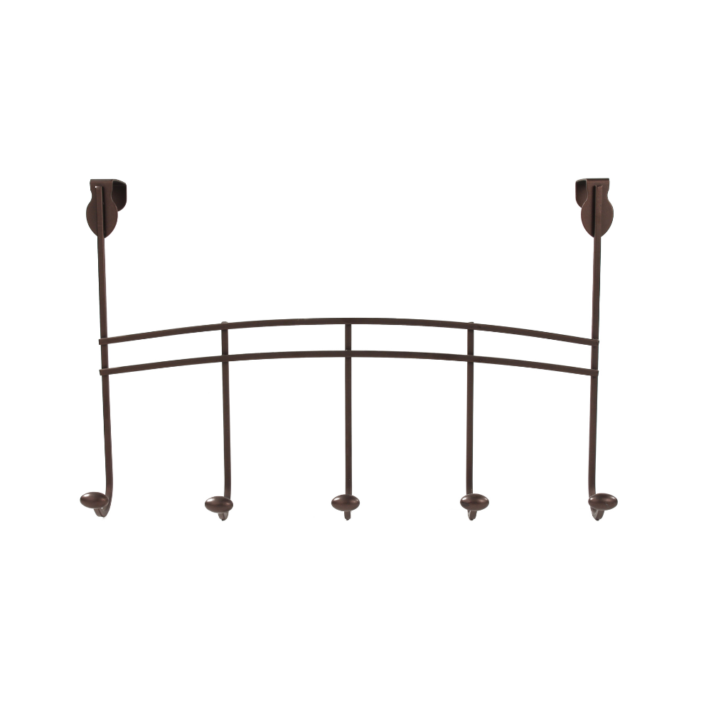 Over the Door Rack 5 Hooks Spectrum Bronze