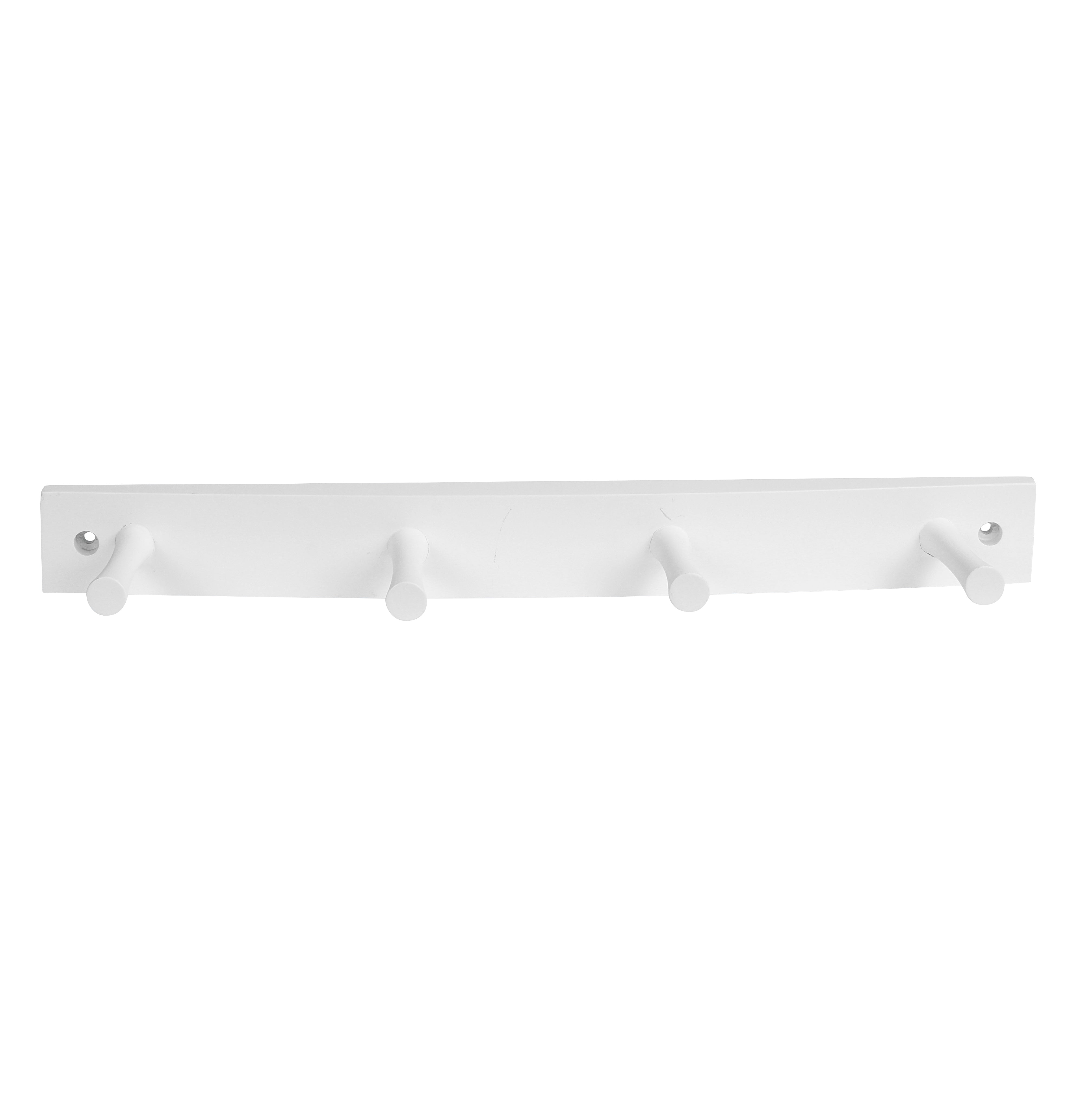 Wall Mount Wood Rack 4 Pegs Spectrum