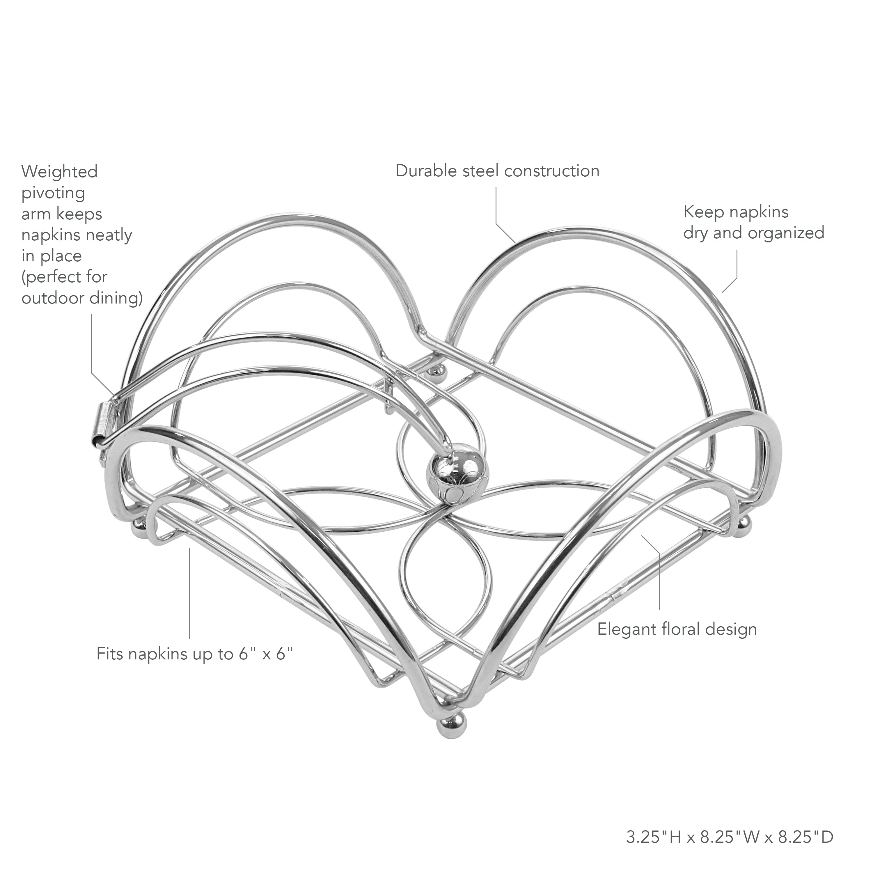 Flower Weighted Napkin Holder Spectrum