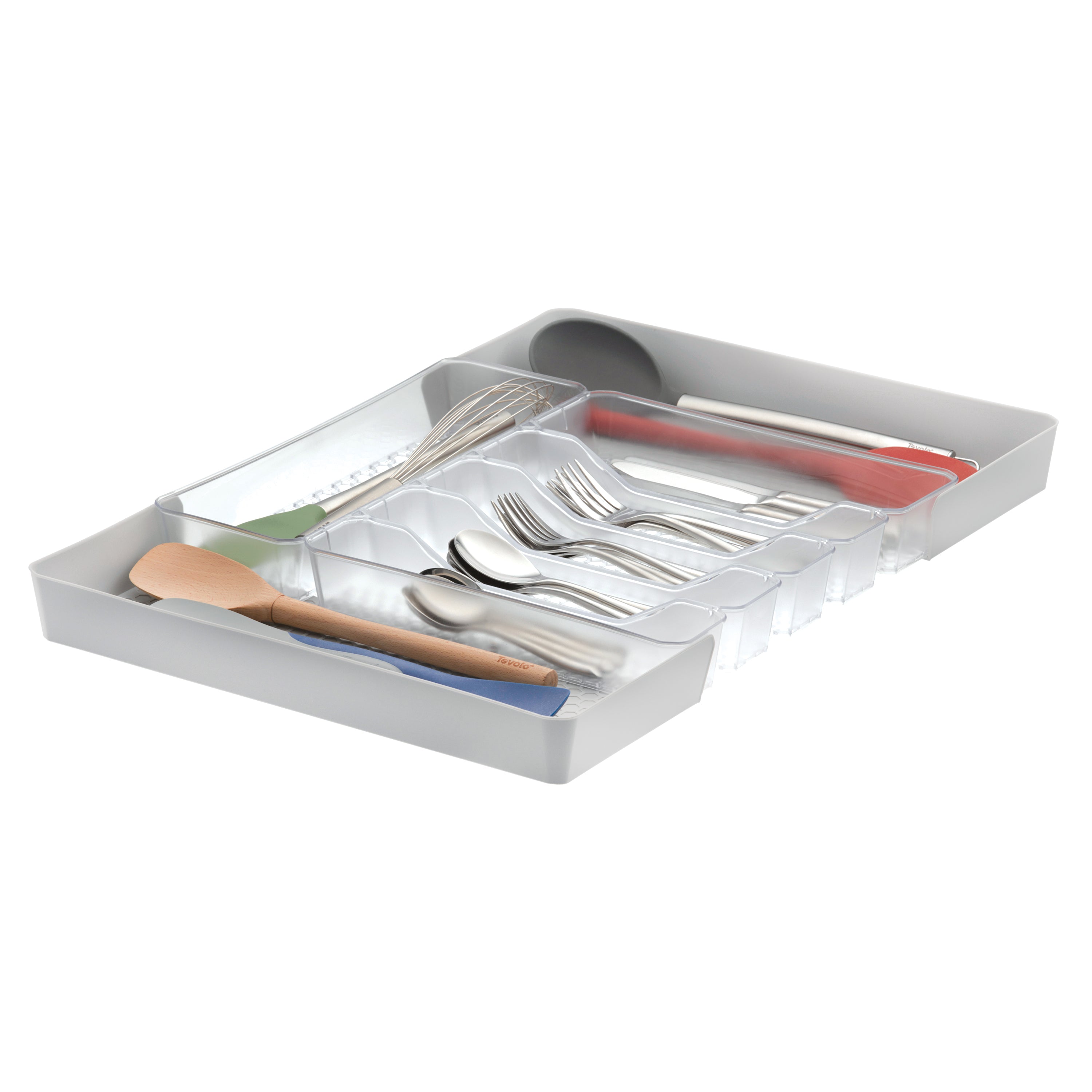 HEXA 6 Divider Expandable Silverware Tray Spectrum