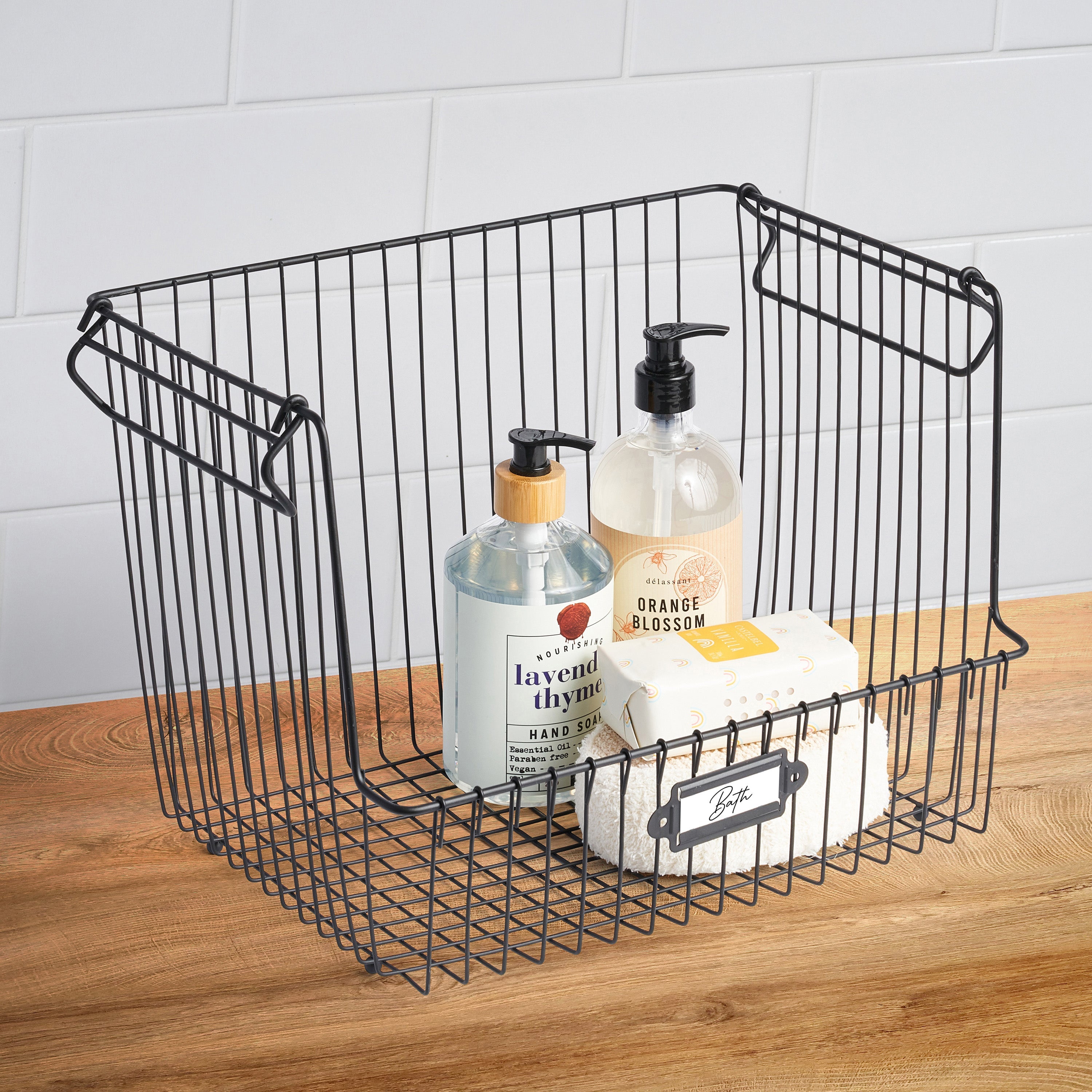 Vintage Living Stacking Storage Basket Large Spectrum