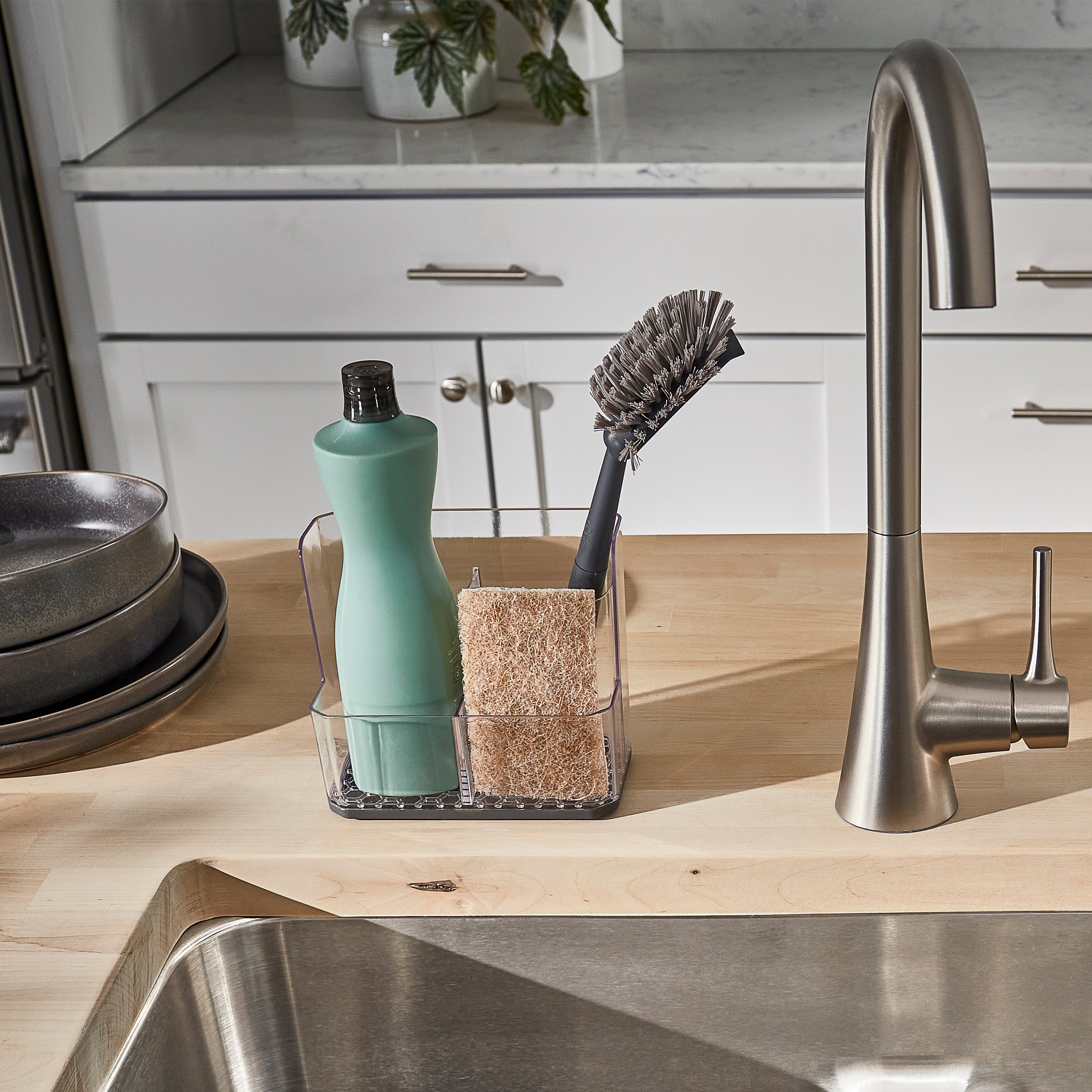 HEXA Sink Sponge & Brush Organizer Spectrum
