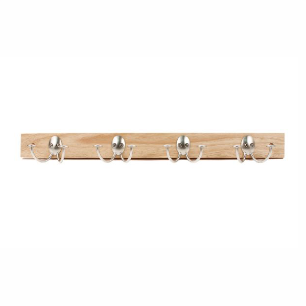 Stratford Wall Mount 4 Double Hook Rack spectrumdiversified