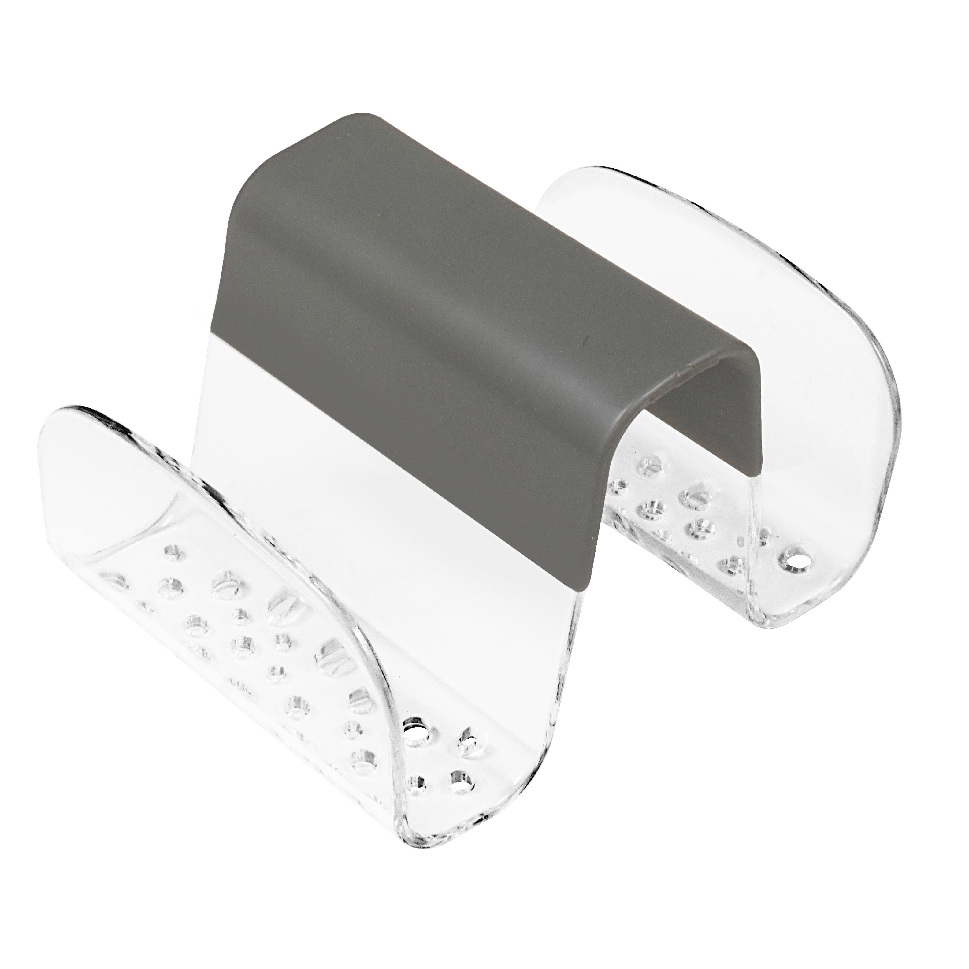 Cora Sponge & Brush Sink Saddle Spectrum Gray