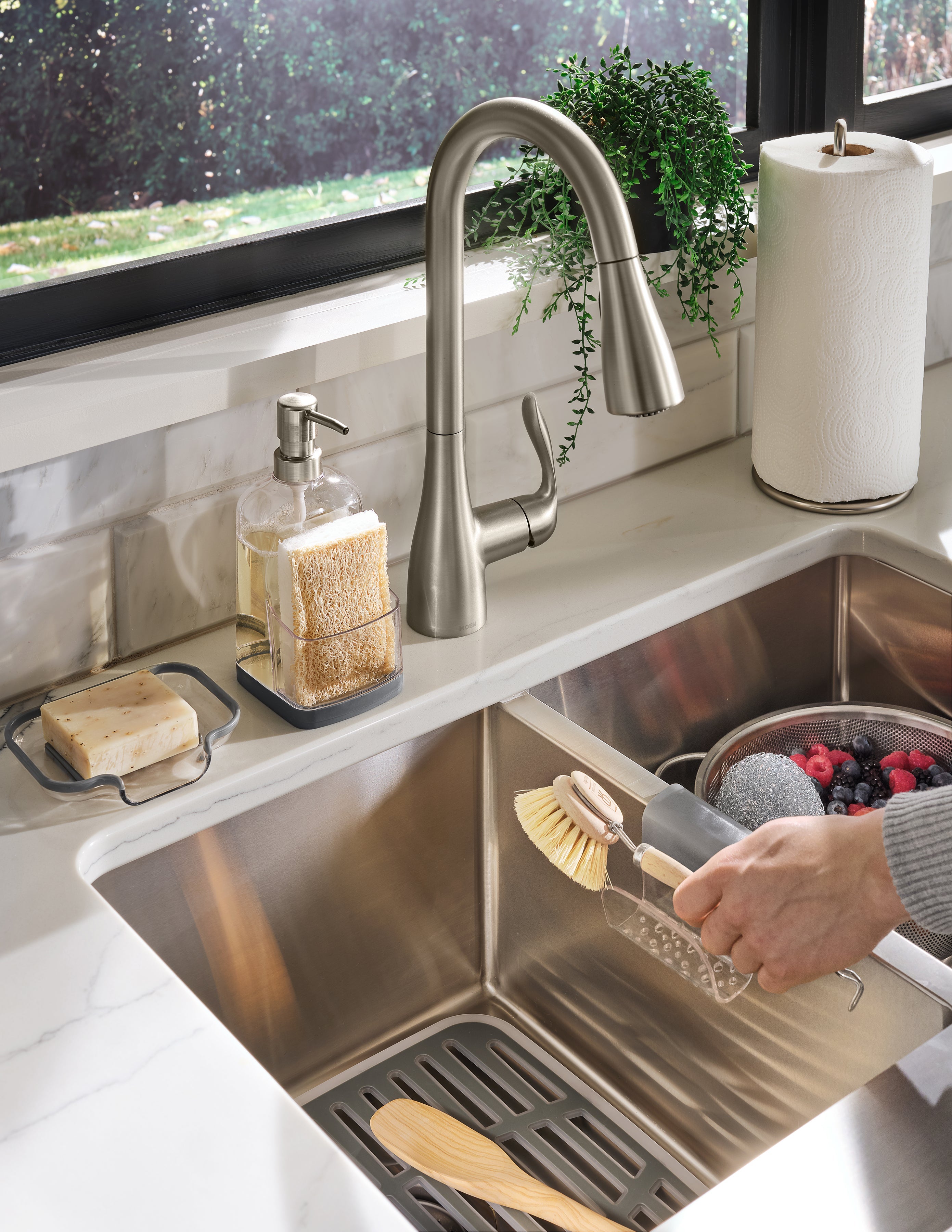 Cora Sink Mat Small Spectrum Warm Gray