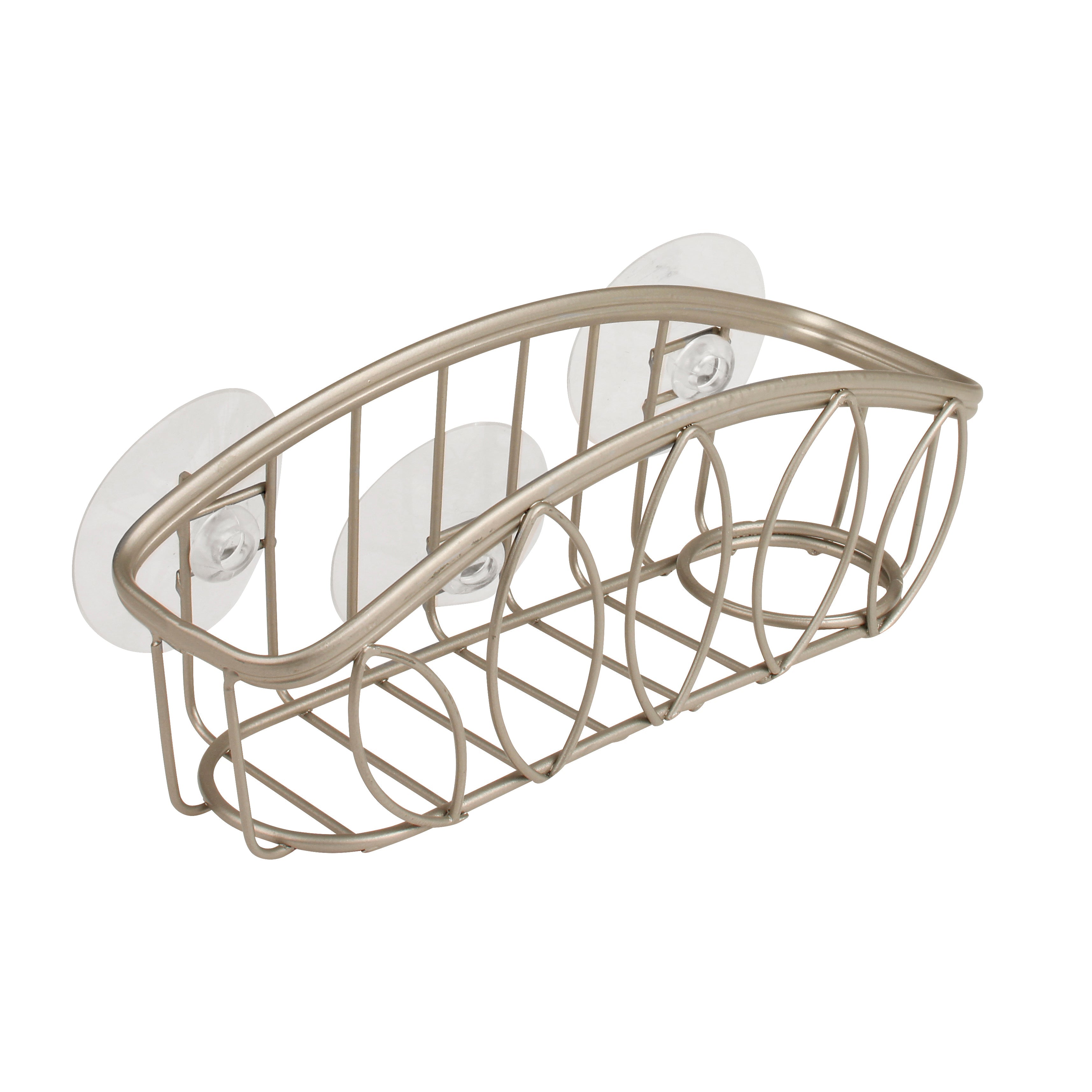 Leaf Suction Sponge & Brush Holder Spectrum Satin Nickel