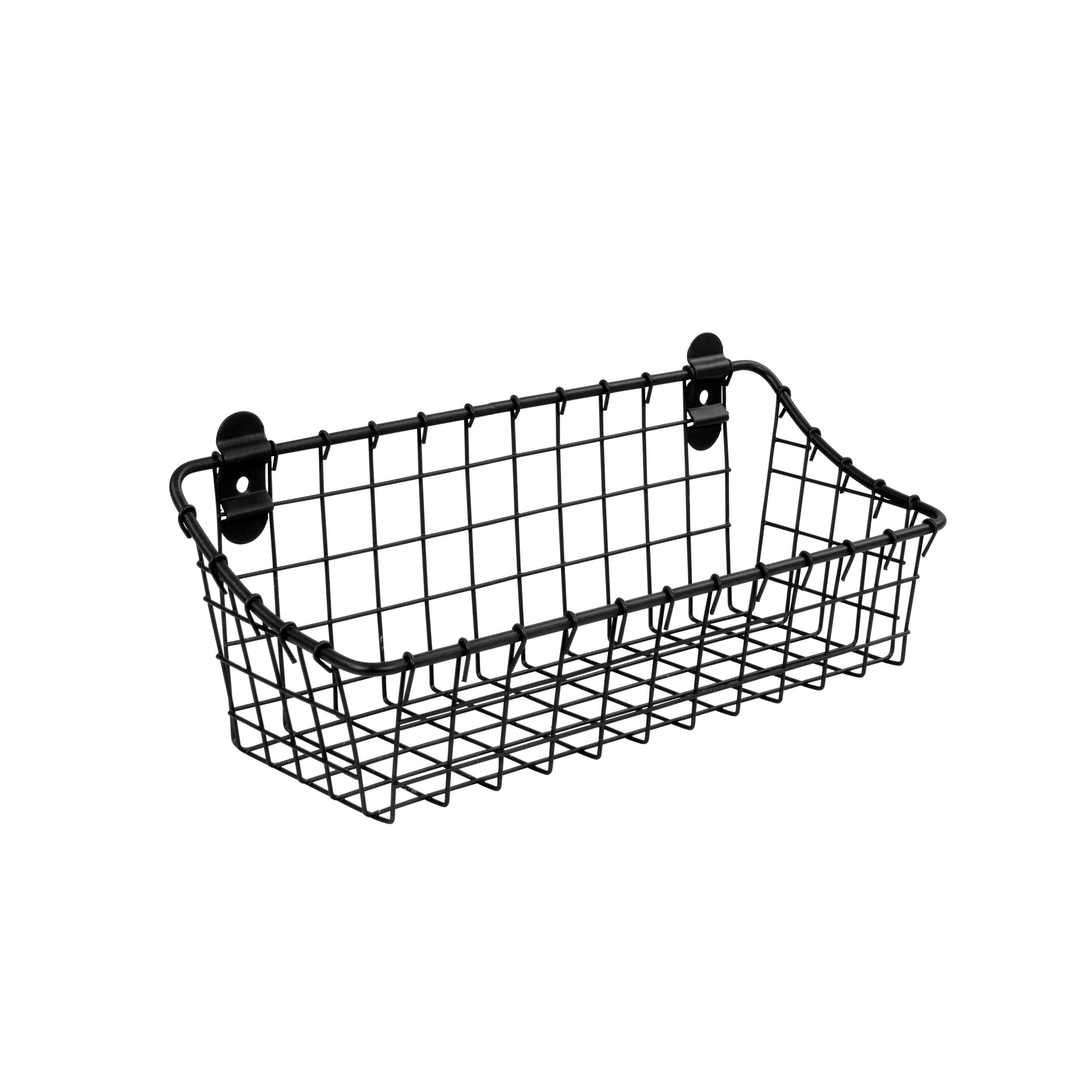 Vintage Living Wall Mount Storage Basket Small Spectrum