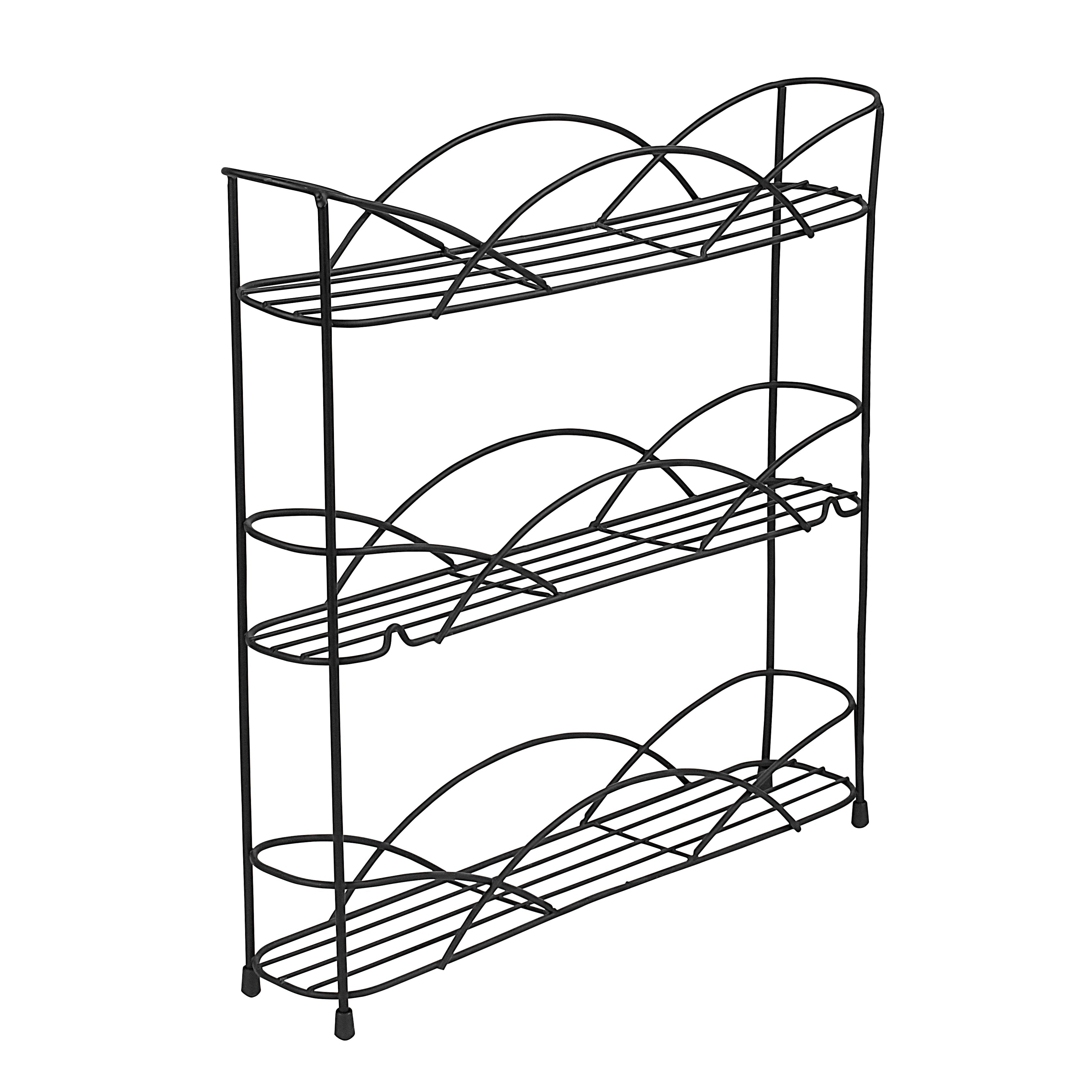 Countertop or Wall Mount 3-Tier Spice Rack Spectrum