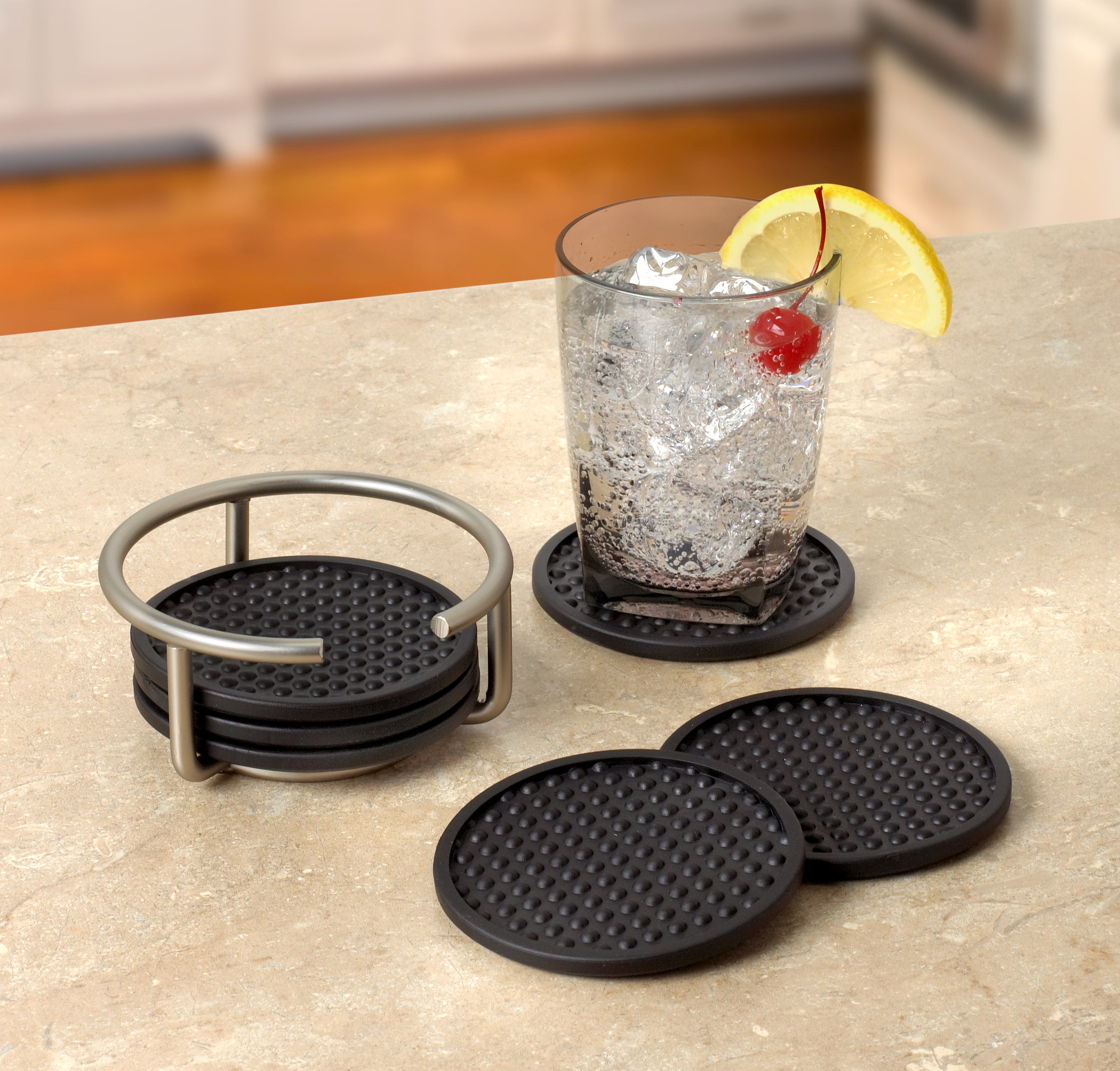 Euro Coaster Container with 6 Coasters Spectrum