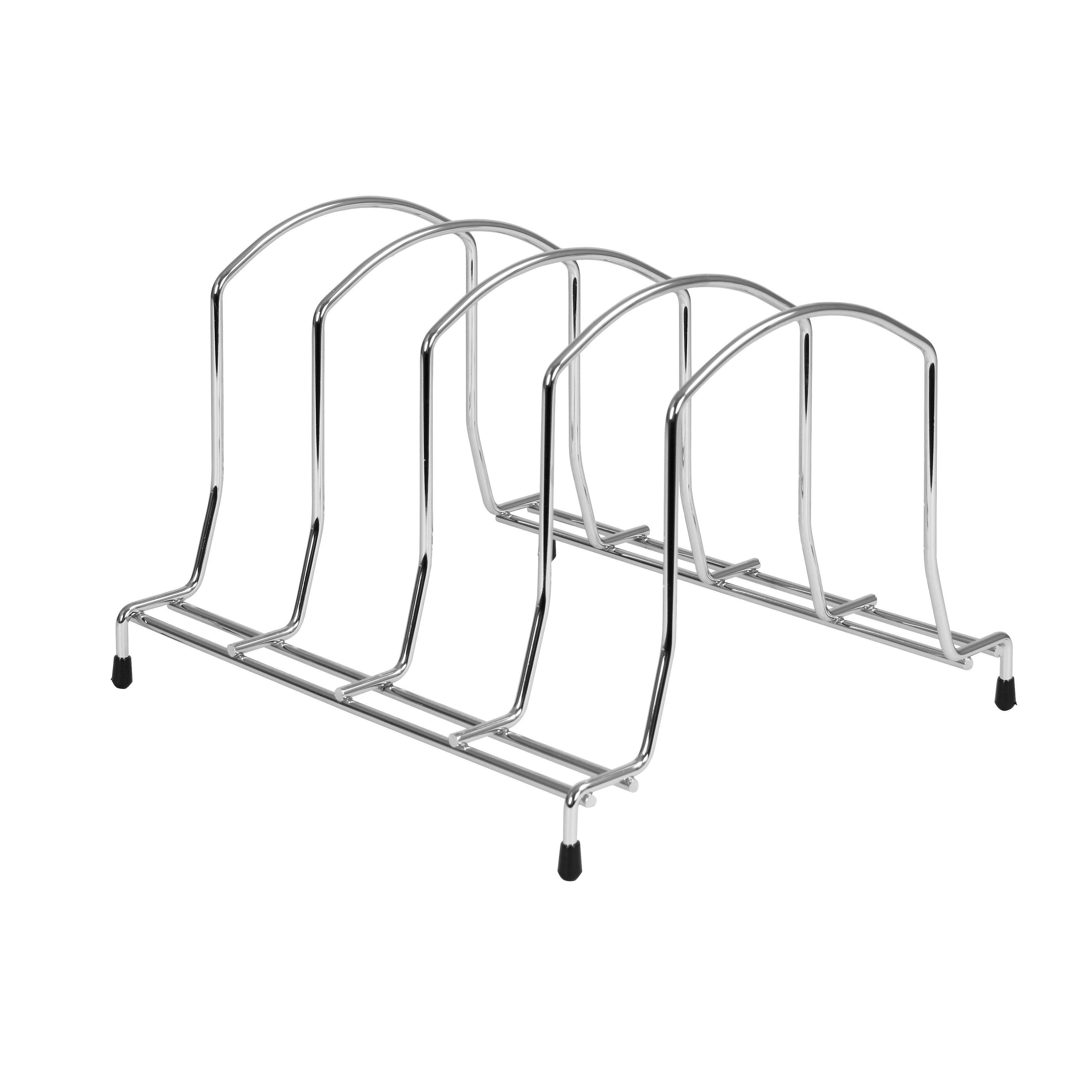 Wire Cookware & Cutting Board Organizer Spectrum Chrome