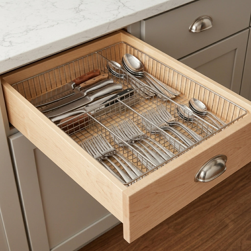 Grid 5 Divider Silverware Tray Spectrum