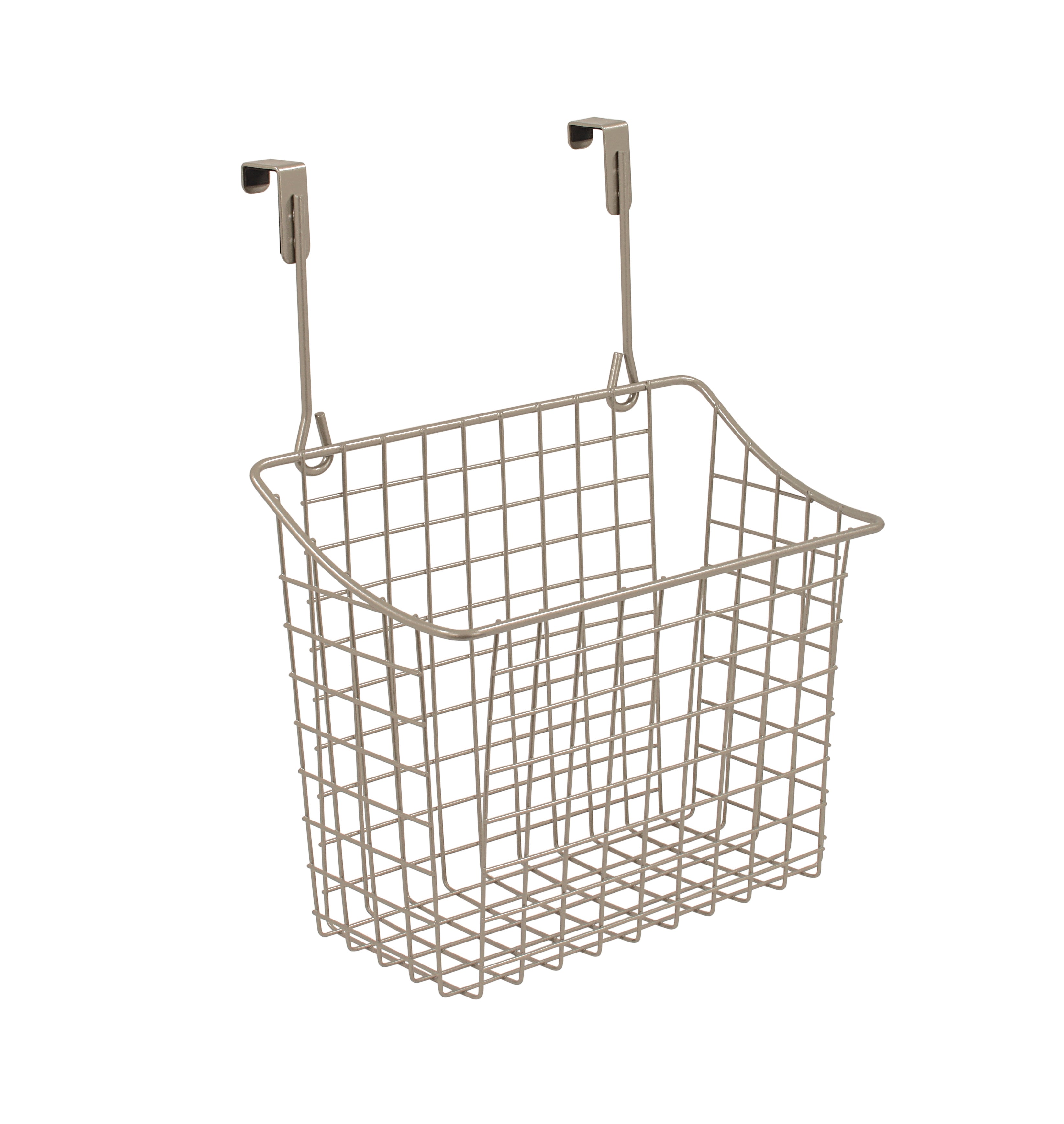 Grid Over the Cabinet Storage Basket Medium Spectrum Satin Nickel