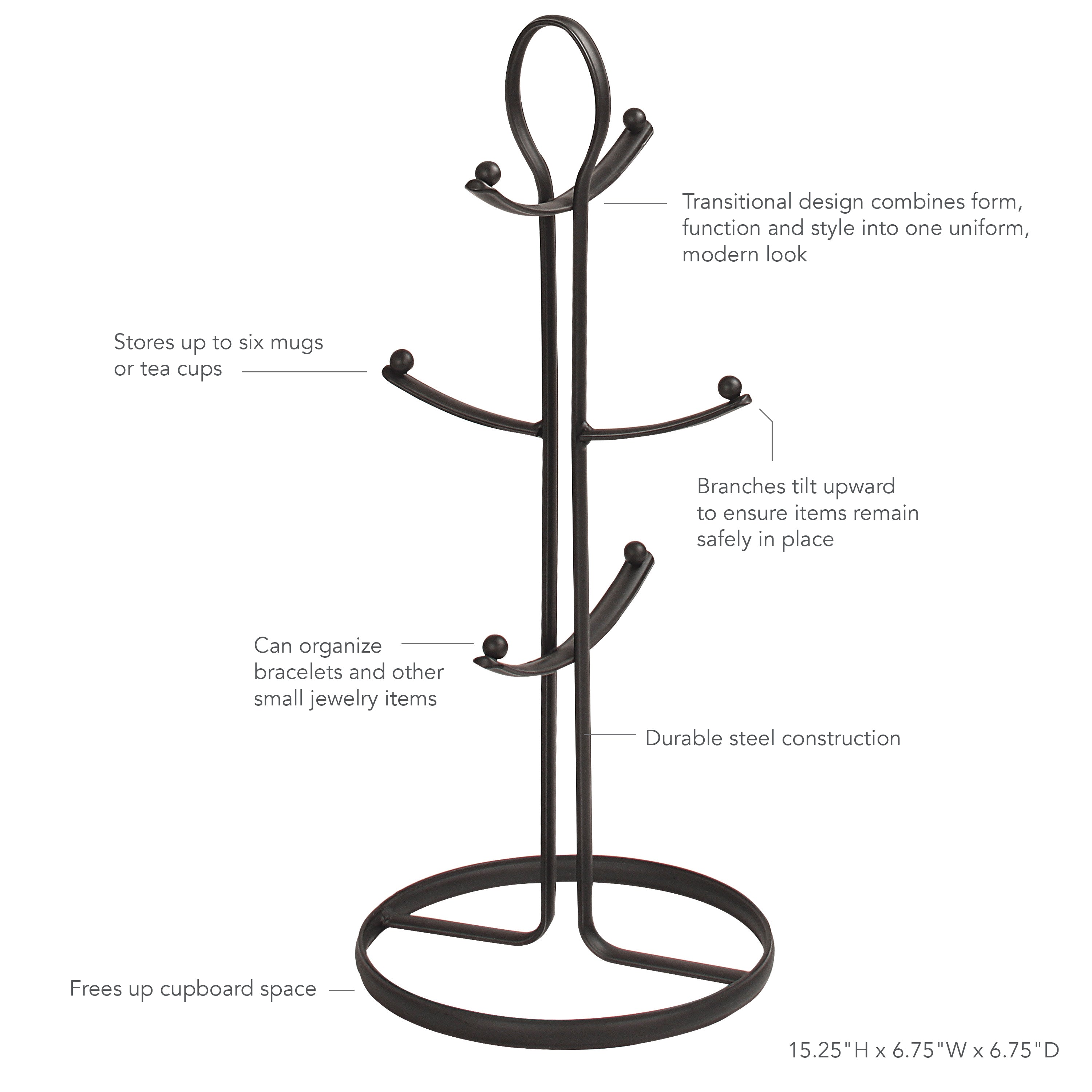 Ashley 6 Mug Holder Spectrum