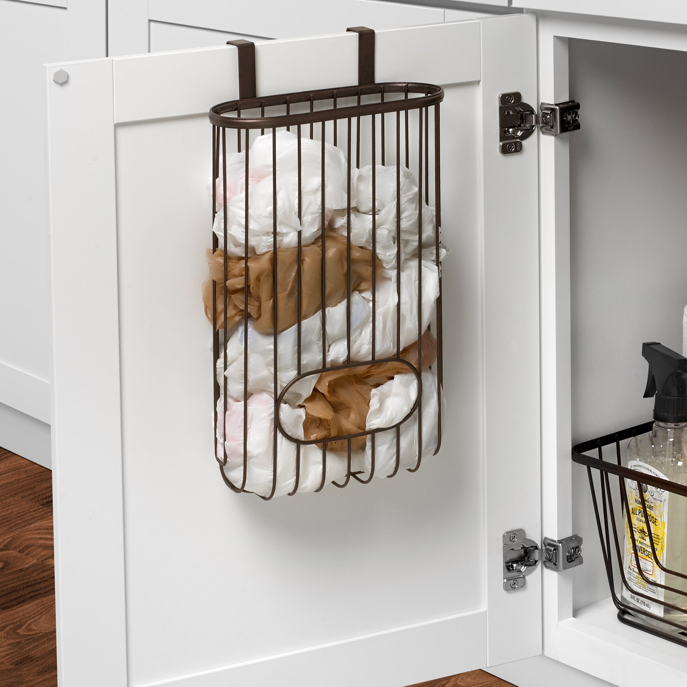 Ashley Over the Cabinet Recycling Bag Holder Spectrum