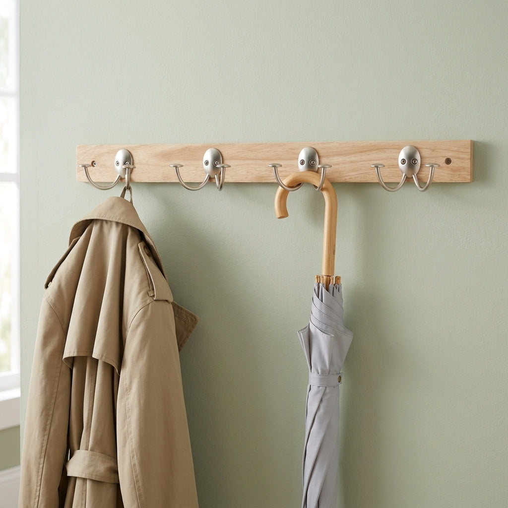 Stratford Wall Mount 4 Double Hooks Spectrum