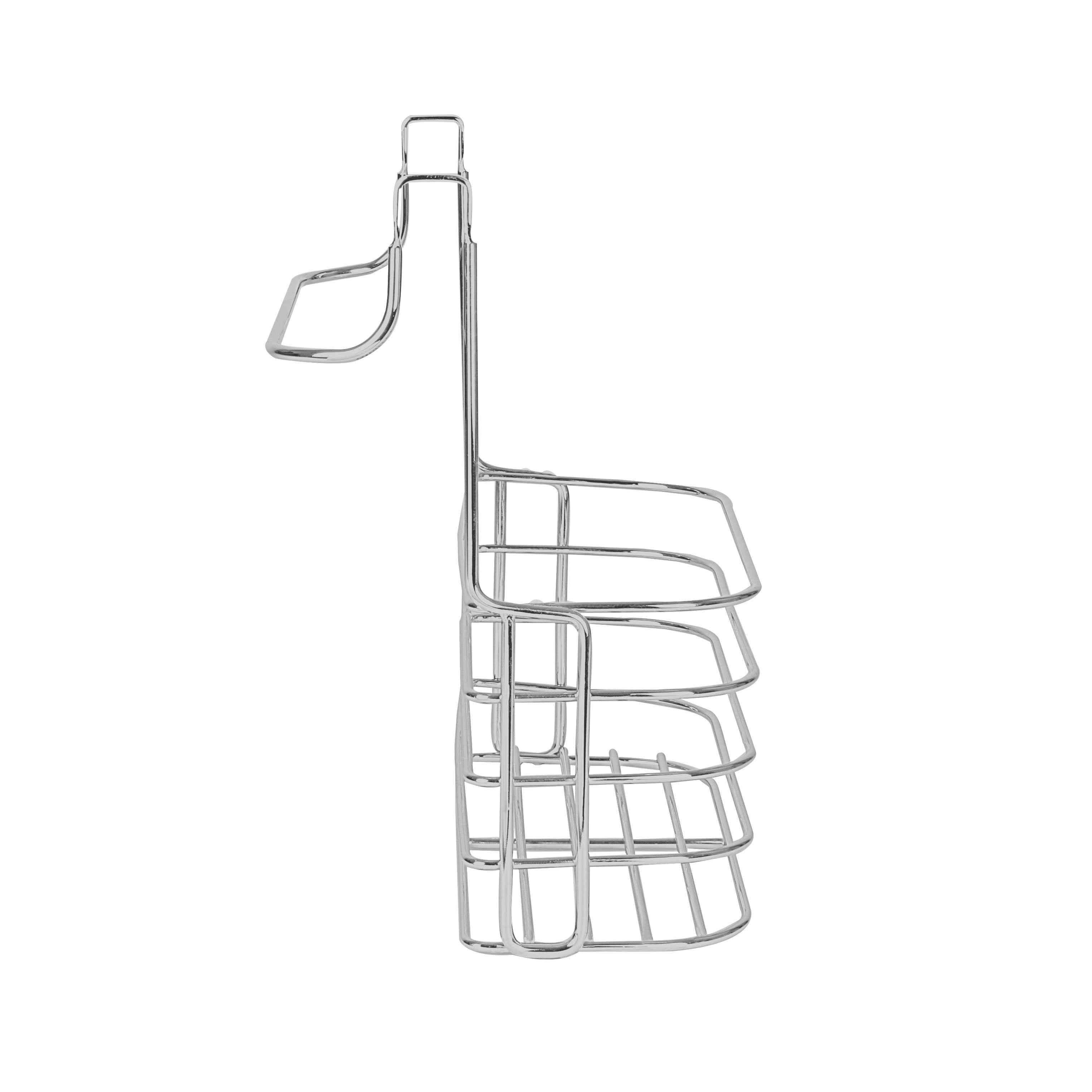 Over the Cabinet Towel Bar & Storage Basket Spectrum