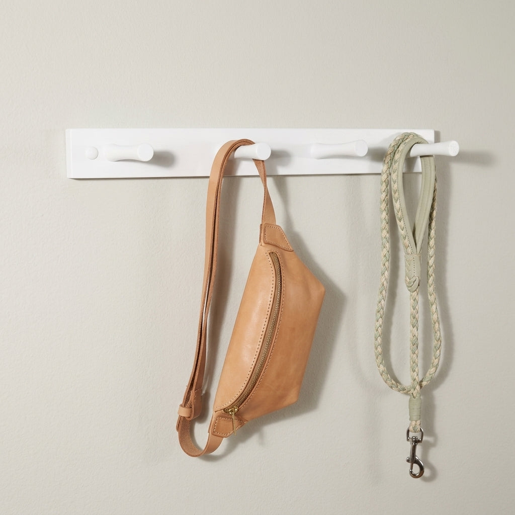 Wall Mount Wood Rack 4 Pegs Spectrum