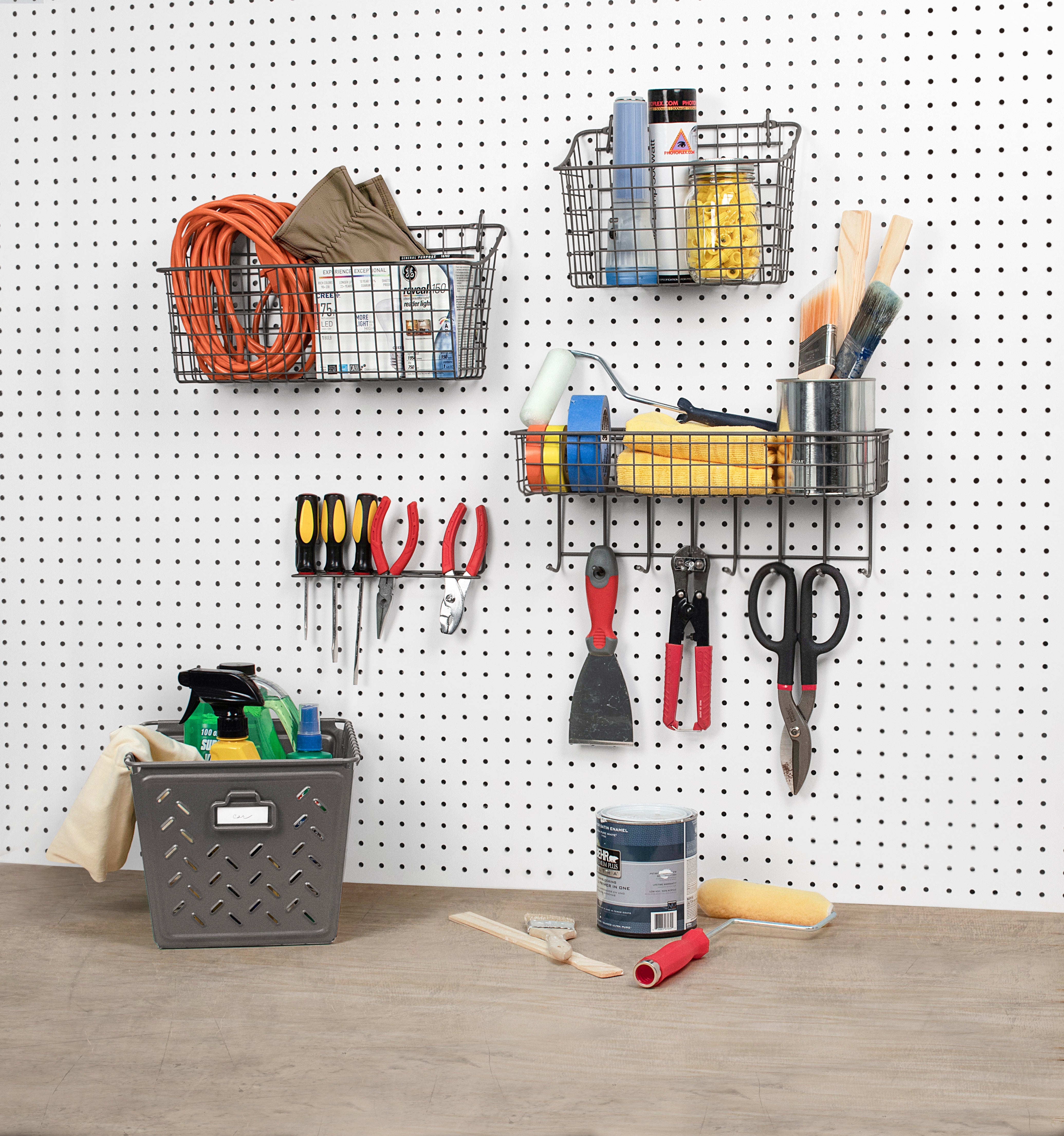 Pegboard Storage Basket Large Spectrum