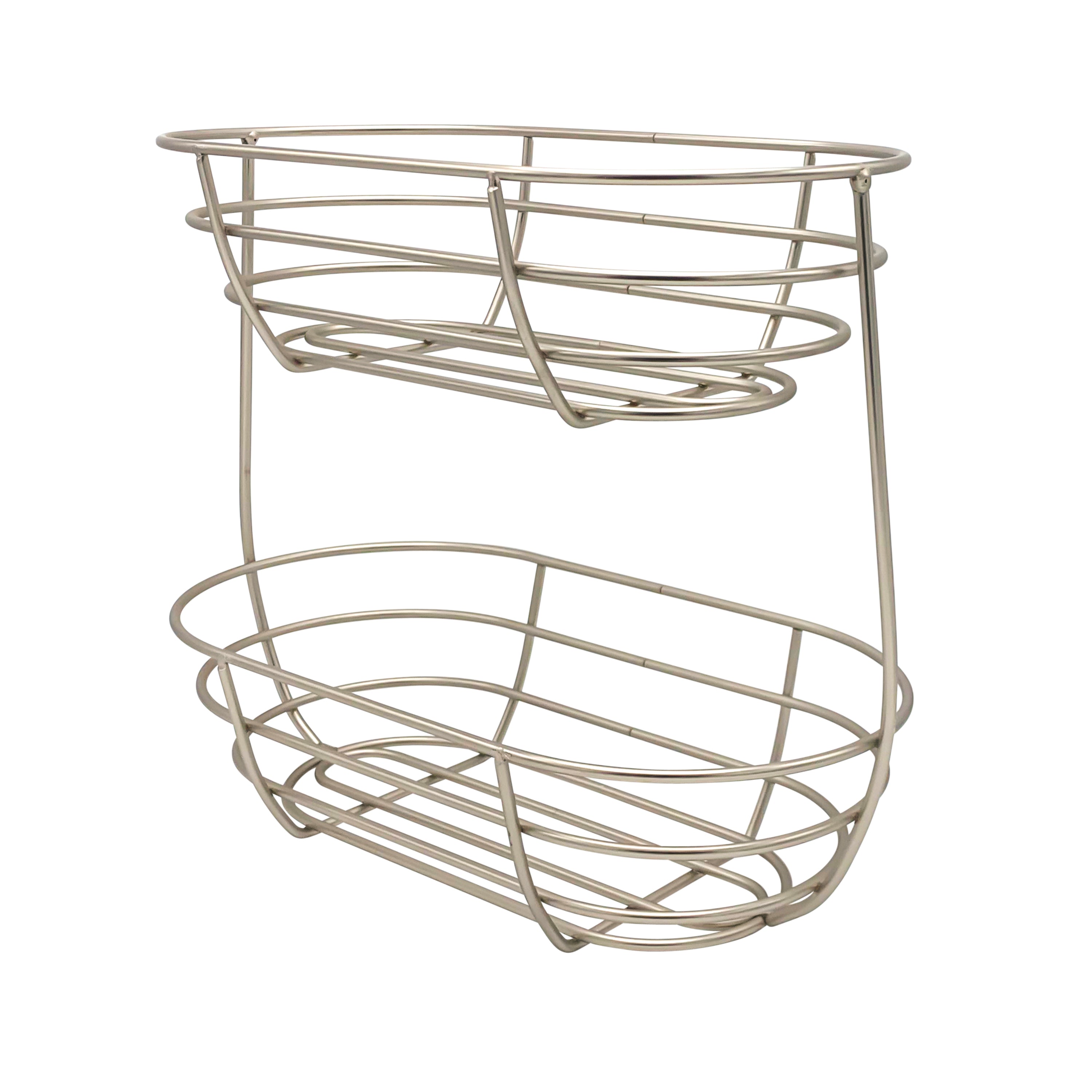 Euro 2-Tier Server Spectrum Satin Nickel