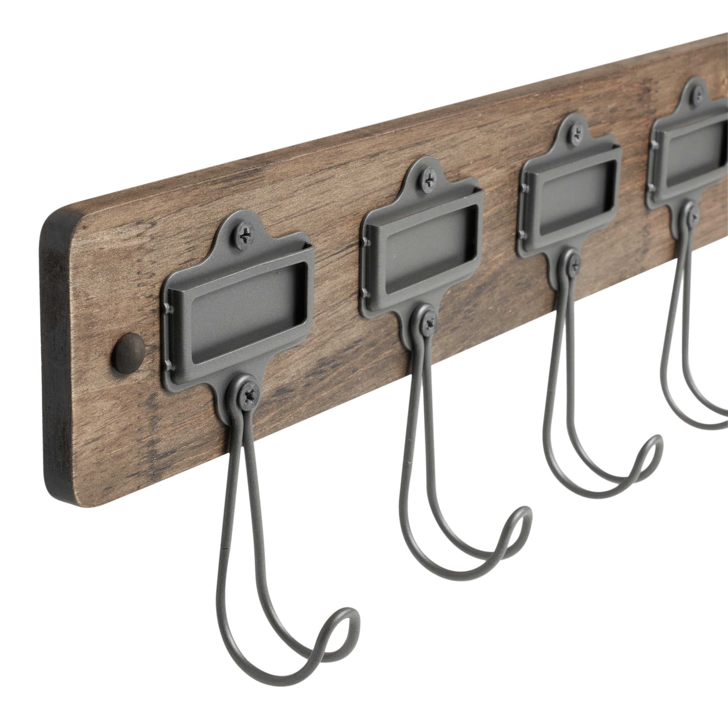Vintage Living Wall Mount Wood Rack Spectrum