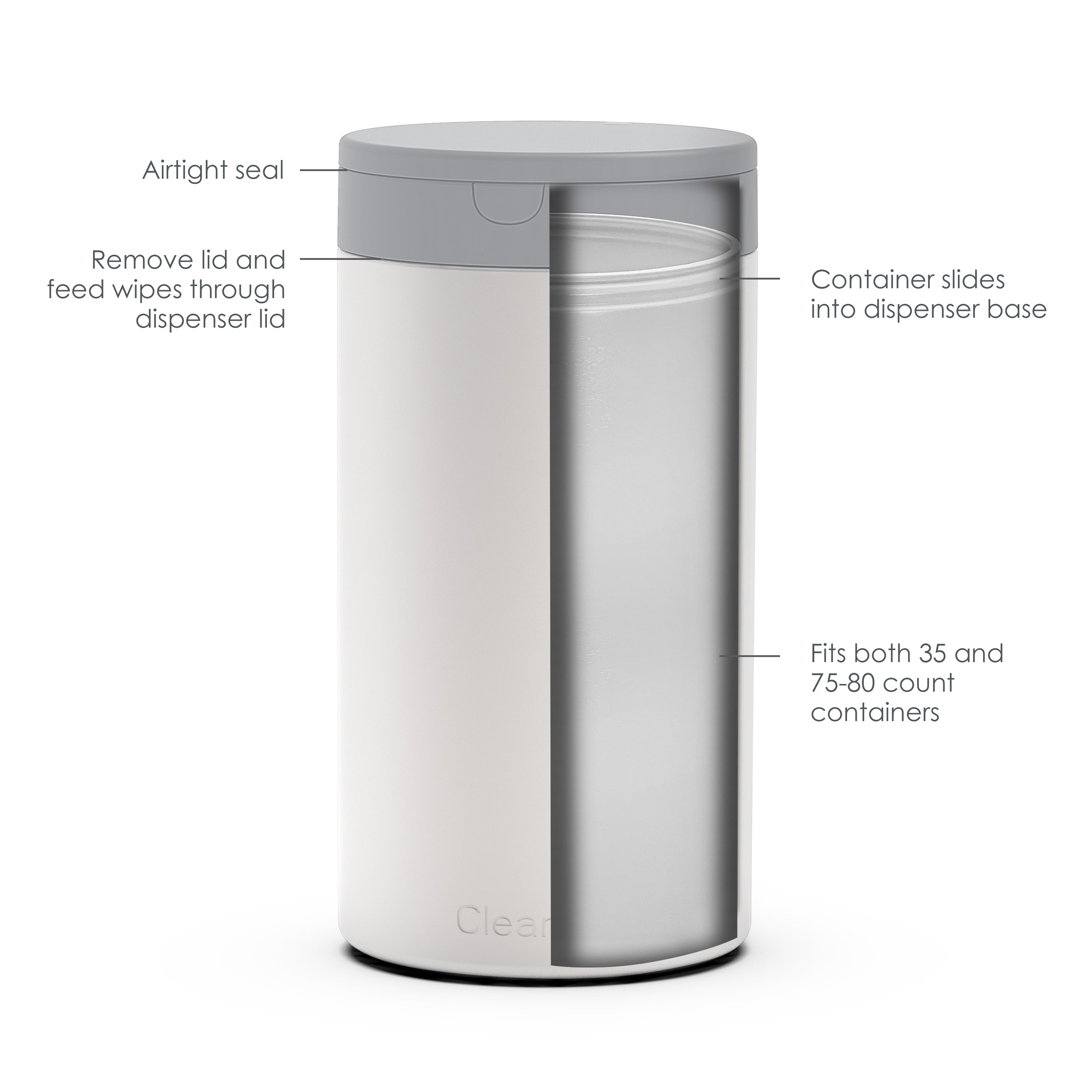 Decorative Disinfecting Wipe Container Spectrum