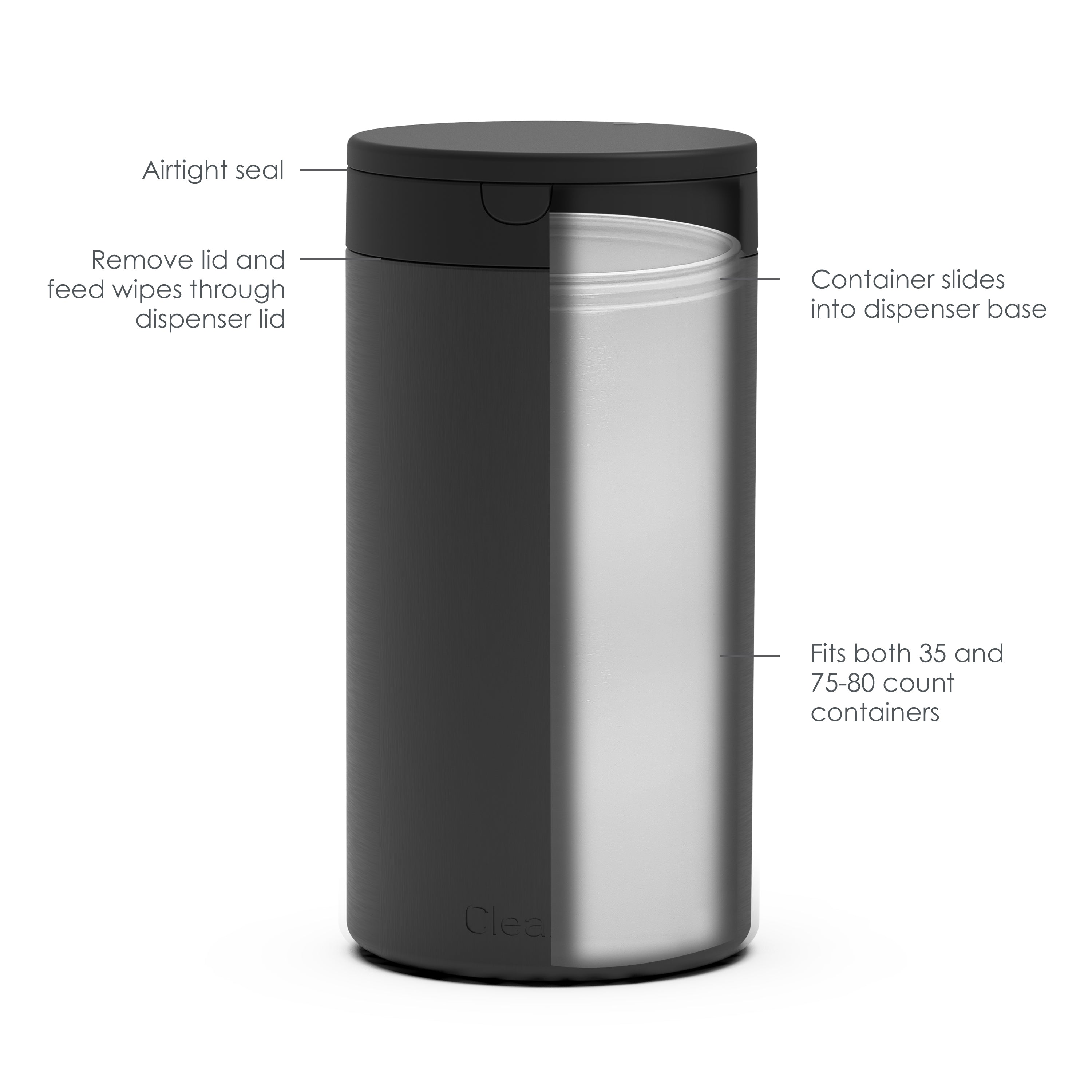 Decorative Disinfecting Wipe Container Spectrum