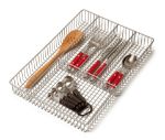 Picture of Grid Large Flatware Tray - Satin Nickel