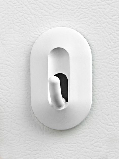 Picture of 2-Piece Magnetic Classic Hook - White