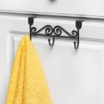 Picture of Scroll™ Over the Cabinet Triple Hook - Black