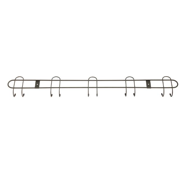 Picture of Wall Mount 10-Hook All Purpose Rack - Industrial Gray