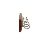 Picture of 7-Hook Wall Mount Key Rack - Walnut/Satin Nickel