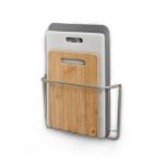 Picture of Ashley Cabinet & Wall Mount Cutting Board & Bakeware Holder - Satin Nickel