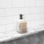 Picture of Cora Soap Pump & Sponge Holder - Warm Gray/Glear