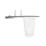 Picture of Cora Suction Corner Sink Caddy - Gray/Clear