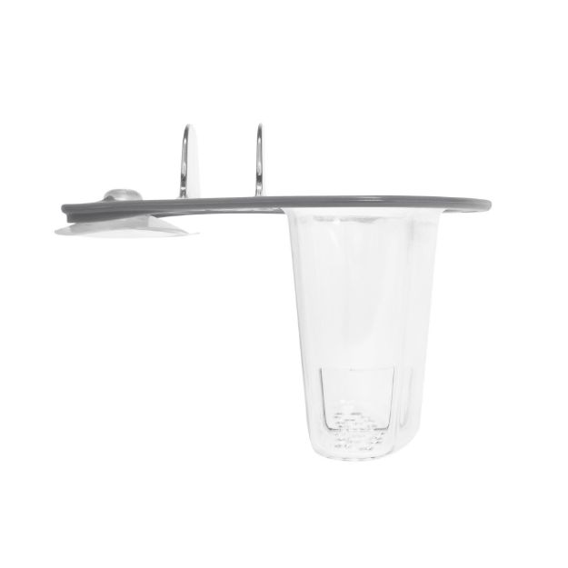 Picture of Cora Suction Corner Sink Caddy - Gray/Clear