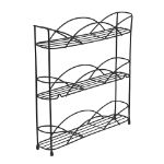 Picture of Countertop & Wall Mount 3-Tier Spice Rack - Black