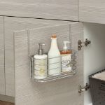 Picture of Duo Over the Cabinet Towel Bar & Medium Basket - Chrome