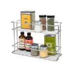 Picture of Euro Wall Mount 2-Tier Spice Rack - Satin Nickel