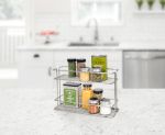 Picture of Euro Wall Mount 2-Tier Spice Rack - Satin Nickel