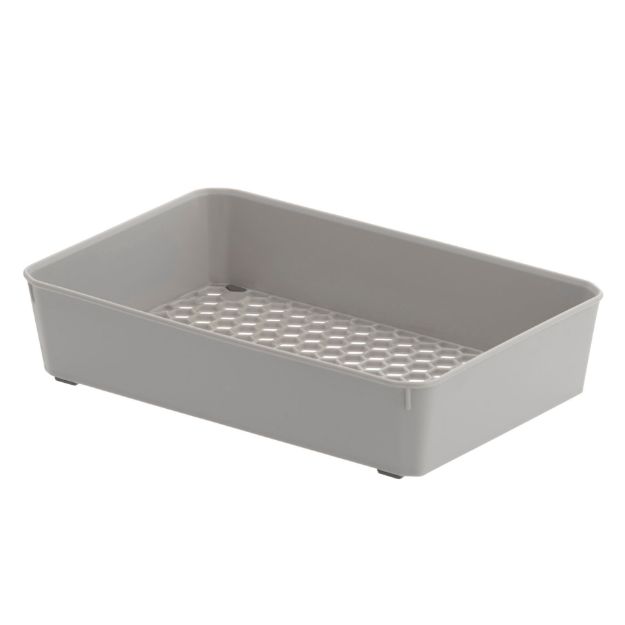 Picture of HEXA® 6" x 9" Drawer Organizer — Stone Gray