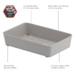 Picture of HEXA® 6" x 9" Drawer Organizer — Stone Gray