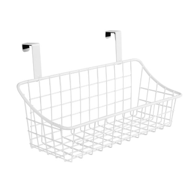 Picture of Grid Over the Cabinet Small Basket - White