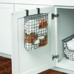 Picture of Grid Over the Cabinet Towel Bar & Recycling Bag Holder - Industrial Gray