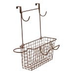 Picture of Grid Over the Cabinet Hair Dryer & Accessory Basket - Bronze