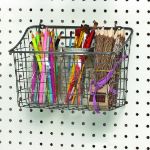 Picture of Large Pegboard & Wall Mount Basket - Industrial gray